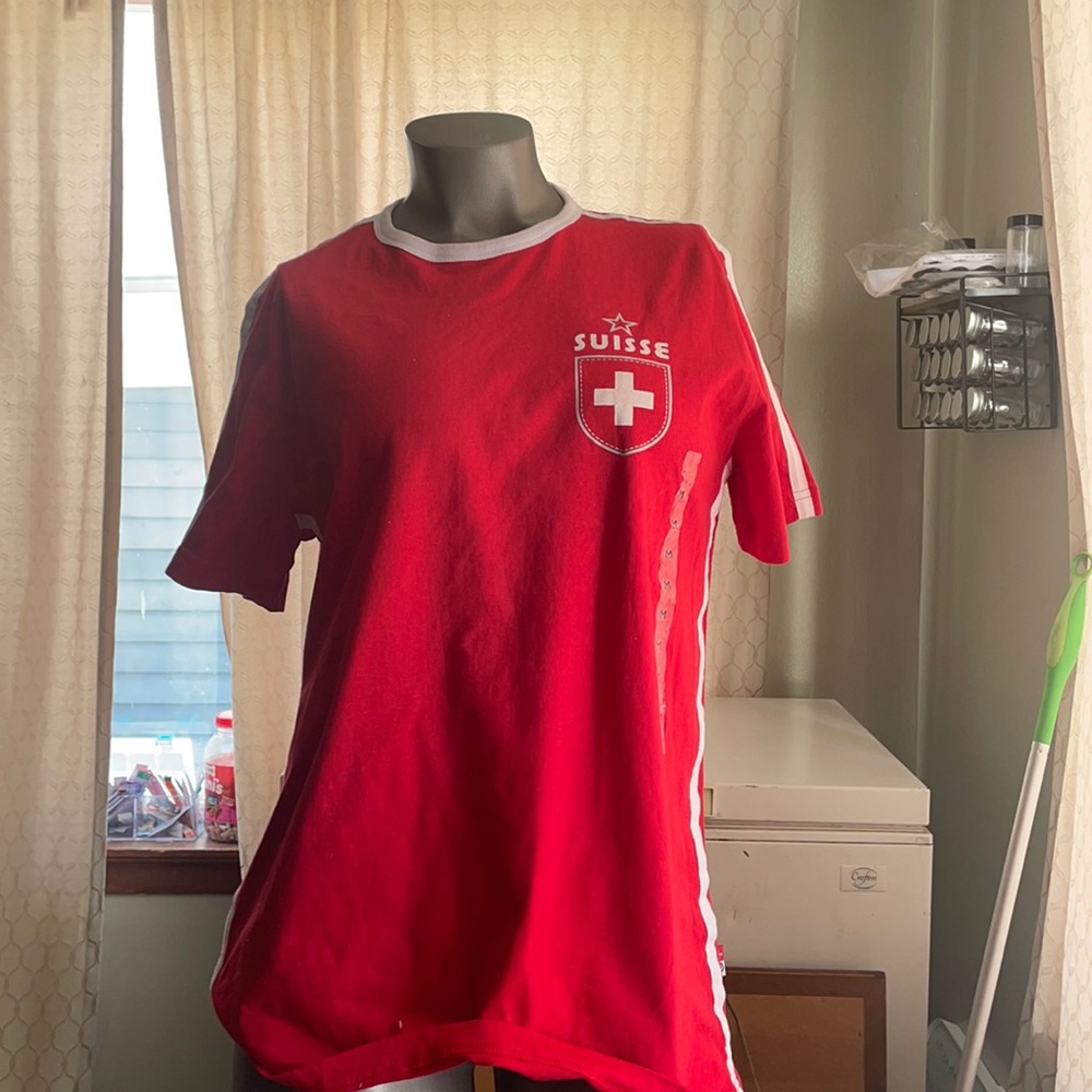 Switzerland soccer medium shirt red